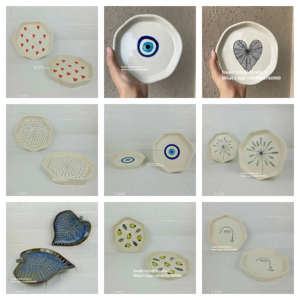 Unique Reactive Glaze Ceramic tray star Handcrafted Texture Ideal for Pasta Curry Soup Bulk Wholesale Price - Product Image 6