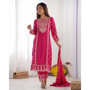 Hermosa ropa de fiesta para mujer Top-Bottom y Dupatta Set - Product Image 1