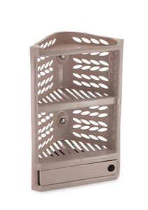 Corner Wall Mounted Bathroom Shelf 4 Tier Plastic Storage <b>Rack</b> Waterproof Minimalist Design for Shower Organizing - Product Image 2