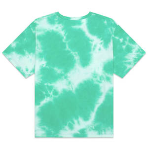 T-shirt à manches courtes pour homme, tie-dye, col rond, coupe classique, tricoté, motif vert décontracté - Product Image 4