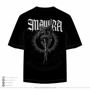 Mawra Men's Black Graphic T-<b>Shirt</b> Short Sleeve Cotton Casual Streetwear <b>Tee</b> With Pattern Print Front Logo Regular Fit - Product Image 6