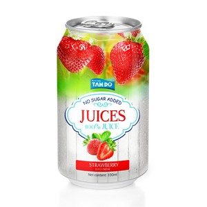 น้ำผลไม้ทรอปปี้ 330 มล. กระป๋องอะลูมิเนียมทรงเตี้ย 100% น้ำผลไม้เข้มข้น รสผลไม้แท้ ไขมันต่ำ ผ่านการฆ่าเชื้อ คั้นสด 5 บริกซ์ รสฝรั่งและมะม่วง - Product Image 4