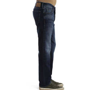 Pantalon en jean pour homme, coupe classique, 100 % coton, style streetwear, vente en gros - Product Image 5