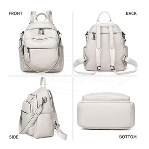 Custom Logo Design High Quality <b>Cheap</b> Price Leather <b>Backpacks</b> Waterproof Zipper 20-35L Capacity Different Colors Online Sale - Product Image 2