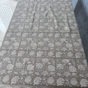 Indian Handmade Cotton <b>Table</b> Cloth Beautiful Hand Block Printed Cotton <b>Table</b> <b>Cover</b> for Wedding <b>Table</b> Cloth for Christmas Sale - Product Image 5