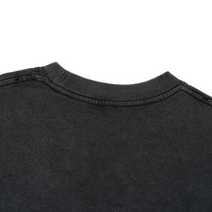 T-shirt Rétro Homme Style Urbain, Coton Haute Qualité, Coupe Ample Manches Courtes Épaules Tombantes, Oversize Boxy, Tissu de Gym Grammage 230 - Product Image 6