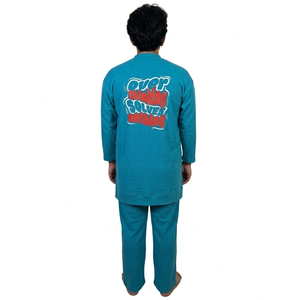 Men Clothes New Styles Men's Casual Two-Piece Summer Set Solid Color <b>Short</b>-Sleeved Breathable T Shirt And <b>Trouser</b> Set - Product Image 5