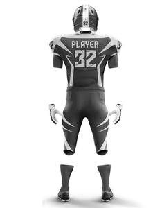 Uniforme de Fútbol Americano para Hombre, 100% Poliéster, Jersey y Pantalones con Estampado por Transferencia Térmica, Estilo Ajustado, Absorbe la Humedad, Diseño Completo en la Parte Delantera - Product Image 1