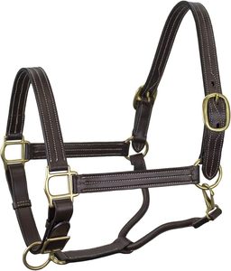 Cabestro Clásico de Cuero Genuino para Caballo, Ajustable, con Hebillas de Latón y Herrajes Resistentes para Entrenamiento y Montar en Establos - Product Image 4