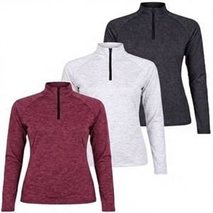 Custom <b>Half</b> <b>Zip</b> Loose Solid Color Fleece <b>Sweatshirt</b> <b>Women</b> Quarter <b>Zip</b> Oversized Drop Shoulder Pullover <b>half</b> <b>zip</b> <b>Sweatshirt</b> - Product Image 5
