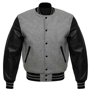 New Arrival Fashionable Custom Street Wear Wholesale High Quality <b>Sheep</b> <b>Skin</b> Dyed Solid Women Varsity <b>Jacket</b> - Product Image 3