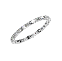 Bracelet de tennis en argent sterling 925 or blanc diamant taille émeraude élégance intemporelle bijoux à maillons fins pour toutes les occasions