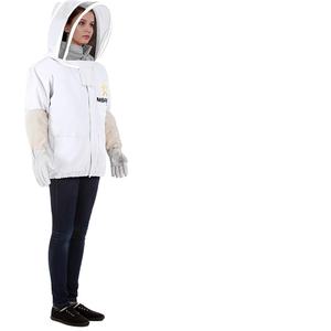 Chaqueta con capucha de velo de esgrima extraíble, guantes de piel de cabra para apicultores profesionales - Product Image 1