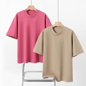 เสื้อยืดโอเวอร์ไซส์คุณภาพสูง ผ้าฝ้าย 100% พิมพ์ลายได้ตามสั่ง เนื้อผ้าหนา ทรงหลวมไหล่ตก ขายส่ง เสื้อยืดเปล่าสำหรับผู้ชาย - Product Image 1