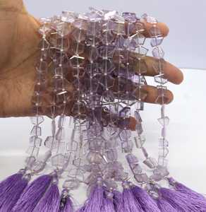 Natural Purple <b>Amethyst</b> Faceted Fancy Shape Flat Beads 11-13 MM Double Side Flat <b>Amethyst</b> Gemstone Beads 8 Inch <b>Amethyst</b> Beads - Product Image 6