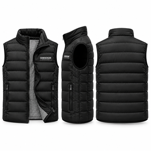Chaleco acolchado brillante sin mangas para invierno, con logo personalizado, impermeable, brillante, el mejor producto, chaleco acolchado para hombre - Product Image 3