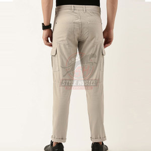 Pantalones Cargo para Hombre de Marca Privada para Venta en Línea, Color Personalizado, Pantalones Cargo Lavados para Hombre, Pantalones Cargo con Múltiples Bolsillos - Product Image 3