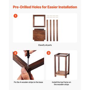 Set di 24 Lanterne Rustiche in Legno di Cedro e Plastica, Portacandele Decorativi per Matrimoni e Tavoli - Product Image 5