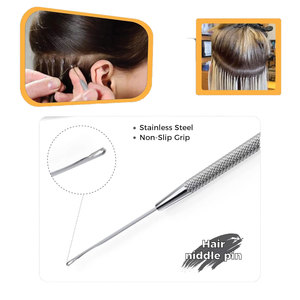 Kits de Extensiones de Cabello de Uso Comercial con Etiqueta Personalizada, Acero Inoxidable Quirúrgico Plateado, Extensiones de Cabello Profesionales - Product Image 6
