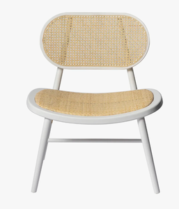 Silla de Comedor Moderna de Ratán Ancho de Lujo con Estructura de Madera para Hogar, Oficina, Exterior, Villa, Parque, Apartamento - Venta al por Mayor - Product Image 5