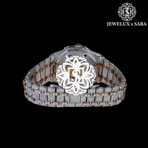 Direct Factory Supply Luxurious Rose Gold <b>Automatic</b> Full VVS Moissanite Diamond Watch Quartz Movement Available for Export Price - Product Image 4