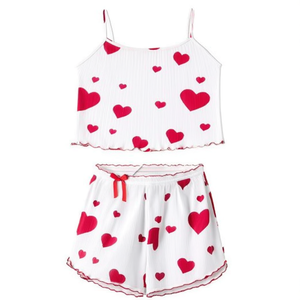 Conjunto de Pijama de Verano para Niñas, Camiseta sin Mangas Suave y Pantalones Cortos, Largo hasta la Pierna, Lote en Stock - Product Image 3