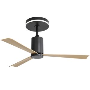 Ventilatore da soffitto LED moderno da 52 pollici con telecomando, 3 pale in ABS, motore DC silenzioso e reversibile per patio - Product Image 2
