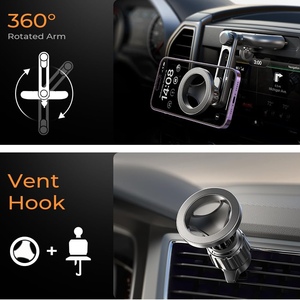 Soporte de teléfono con ranura para <span class=keywords><strong>CD</strong></span> magnética LISEN OEM para Magsafe Car <span class=keywords><strong>Mount</strong></span> Cradle para uso manos libres de vehículos con iPhone 16 Pro Max Plus - Product Image 2