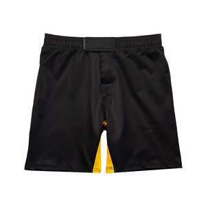 Shorts de MMA Negros Unisex con Cintura Rosa de Secado Rápido en Poliéster para Adultos, Ropa de Artes Marciales Mixtas, Corte Regular - Product Image 5