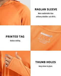 เสื้อฮู้ดแขนยาวสำหรับผู้ชาย สำหรับตกปลา ป้องกันแสงแดด UPF 50+ มีรูสำหรับนิ้วโป้ง แห้งเร็ว เป็นมิตรต่อสิ่งแวดล้อม เหมาะสำหรับกีฬากลางแจ้ง - Product Image 5