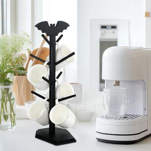 Soporte para tazas de hierro de primera calidad diseñado para amantes del café que buscan orden y durabilidad en las áreas de preparación de café en el hogar. - Product Image 1