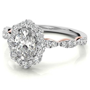 Moissanite Engagement <b>Ring</b> 925 Sterling <b>Silver</b> White Gold Plated <b>Solitaire</b> Wedding <b>Ring</b> Promise <b>Ring</b> Anniversary Gift for Women - Product Image 4