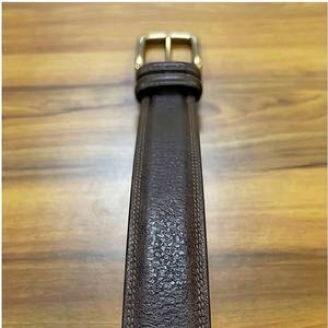 Ceinture en cuir véritable à boucle ardillon très demandée, couleur unie, en cuir de vachette, avec boucle rectangulaire en alliage, durable, décontractée, pour homme, Starwell Impex - Product Image 5