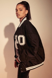 Vestes tendance de printemps pour femmes, lettres, veste de Baseball, manteau Long décontracté pour femmes - Product Image 2