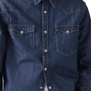 Chemise Western Standard Barstow pour homme, classique, boutonnée, manches longues, décontractée, vêtement de travail - Product Image 1