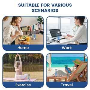 Botella de agua hidrogenada de vidrio de 400 ml |   Generador de Agua Rica en H2 Portátil con Alimentación USB/Batería para Uso en Exteriores y Automóviles, Nuevo Diseño - Product Image 6