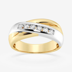 Anillo de hombre de oro blanco con diamantes cultivados en laboratorio - Product Image 3