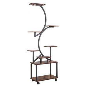 8-Tiered 61\" Tall Metal Indoor <b>Plant</b> Stand with 61\" Grow <b>Lights</b> for Multiple Indoor <b>Plants</b> Flower Display - Product Image 2