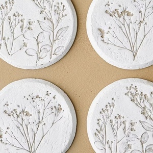 Sous-verres en papier faits main de qualité export, produit écologique, sous-verres zéro déchet, design décoratif, dessous de verre naturels, vaisselle écologique 2026 - Product Image 1