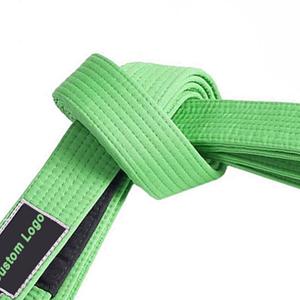High Quality Custom Karate Martial Arts Uniform <b>Belts</b> Plain Solid Color Polyester/Cotton 200-320cm Professional Karate Gi <b>Belt</b> - Product Image 5