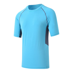Blank Compression Rashguard Shirt for Men Quick Dry Fitness Workout Training Sportswear OEM Custom - Product Image 2