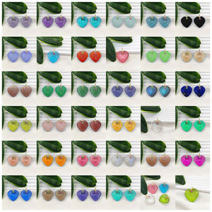 Colgante de Cuarzo Rubí Tallado en Forma de Corazón de 20mm, Amuleto de Cuarzo Rubí en Forma de Corazón, Colgante Chapado en Oro, Proveedores de Joyería - Product Image 6