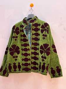 Chaqueta con Bordado Floral Estilo Chino, Corte Holgado, Manga Larga, Verano, Vintage, Lavable, Transpirable, Vestidos Casuales Vintage - Product Image 1