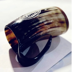 Buffalo Horn Drinking Mug Top Grade Natural Pure Handmade Thermal Reusable Customizable Low Prices - Product Image 2