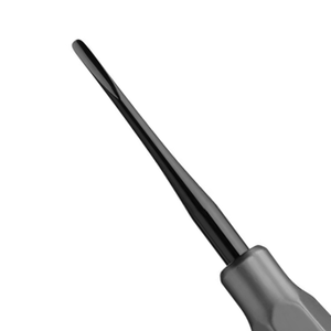 Lève-dents droit noir en acier inoxydable de 3 mm pour extraction dentaire chirurgicale, instrument de luxation pour chirurgie buccale, réutilisable - Product Image 3
