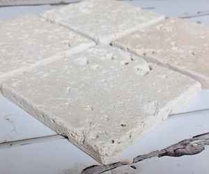 Posavasos absorbentes de piedra travertino 4x4, juego de 4 posavasos naturales para bebidas, accesorios para mesa de café - Product Image 3