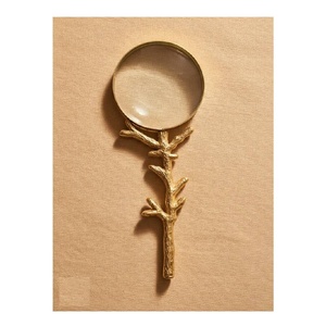 Loupe de lecture de haute qualité plaquée or, protection oculaire pour une lecture améliorée des livres, journaux et documents - Portable - Product Image 1