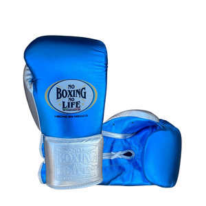 Custom No Boxing No Life Gloves Genuine Leather Hook & Loop Lace-up Closure Strap Gloves Training Sparring Moisture Wicking - Product Image 1