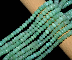 Chrysoprase perles rondelle à facettes 4-5mm perles de chrysoprase Rondelle Chrysoprase - Product Image 3