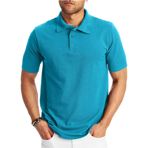 Polo de Manga Corta Rojo para Hombre, de Algodón Piqué, Transpirable, Informal, de Punto, Color Sólido, Corte Regular - Product Image 6